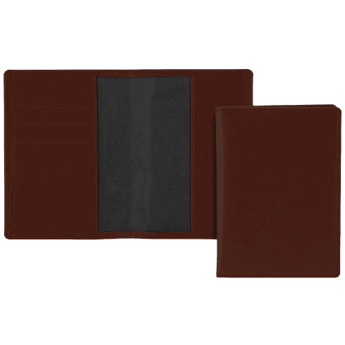 Promotional Belluno Passport Wallet in Chocolate Brown from Total Merchandise