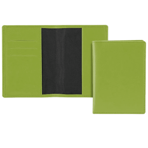 Promotional Belluno Passport Wallet in Lime Green from Total Merchandise