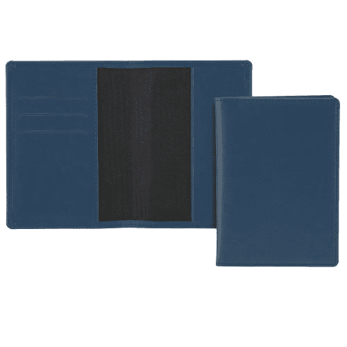 Promotional Belluno Passport Wallet in Mid Blue from Total Merchandise