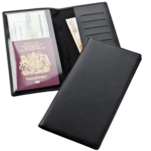 Promotional printed Belluno Travel Wallet from Total Merchandise