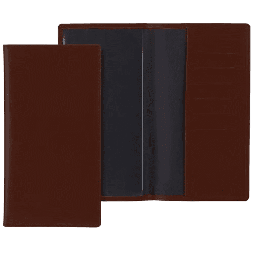 Custom Branded Belluno Travel Wallet in Chocolate Brown from Total Merchandise