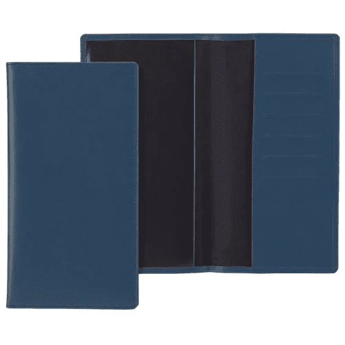 Custom Branded Belluno Travel Wallet in Mid Blue from Total Merchandise