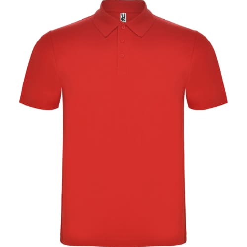 Roly Austral Unisex Colour Polo Shirts in Red