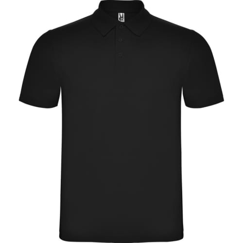 Roly Austral Unisex Colour Polo Shirts in Black