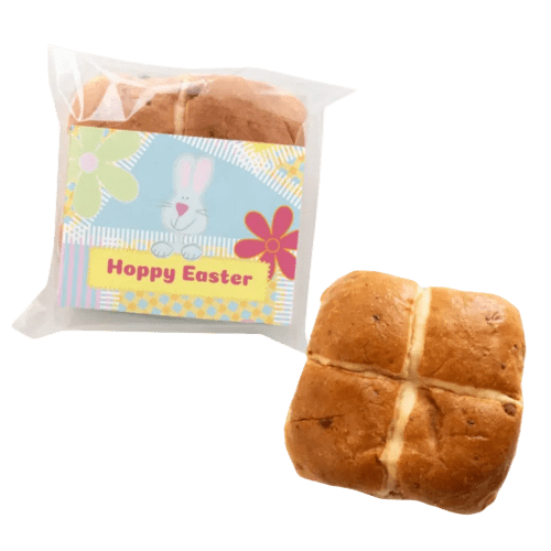 Custom Branded Hot Cross Bun with a full colour design from Total Merchandise