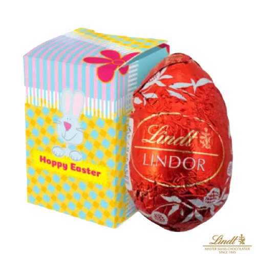 Logo Branded Foil Wrapped Lindt Egg in a Gift Box with a printed design from Total Merchandise