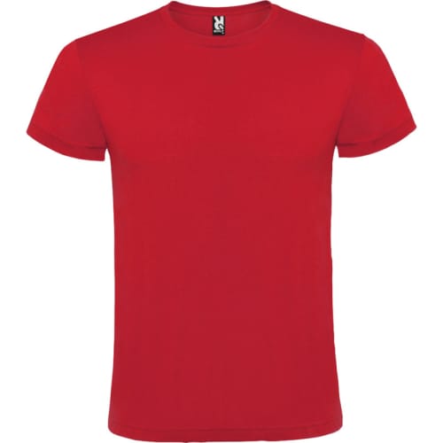 Roly Atomic Unisex Colour T-Shirt in Red