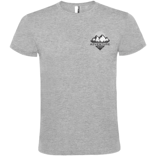Roly Atomic Unisex Colour T-Shirt in Grey Marl