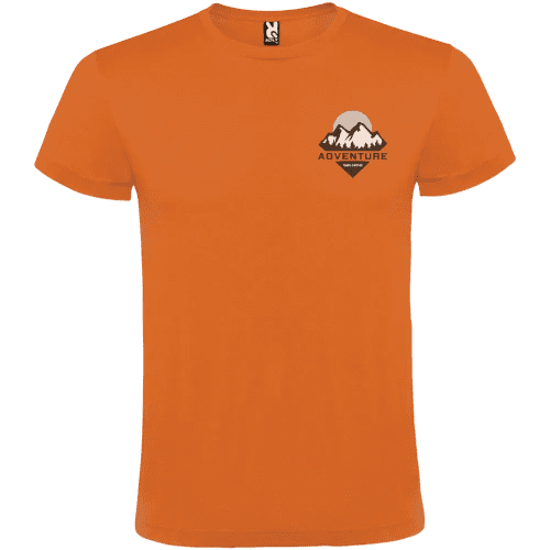 Roly Atomic Unisex Colour T-Shirt in Orange