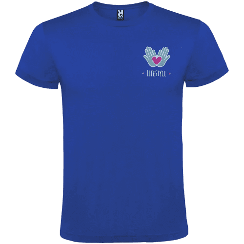 Roly Atomic Unisex Colour T-Shirt in Royal Blue