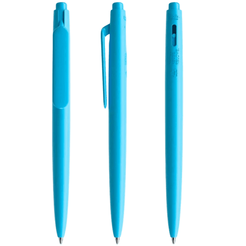 Printed Prodir DS11 Ballpen with a coloured design from Total Merchandise - Cyan Blue