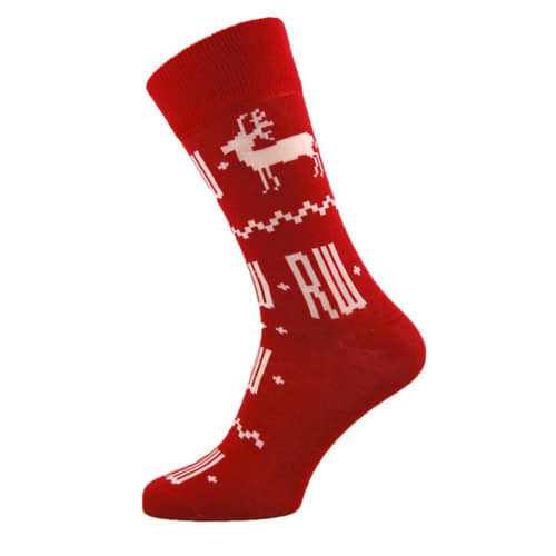 Custom Branded Logo Dress Socks with a woven design from Total Merchandise