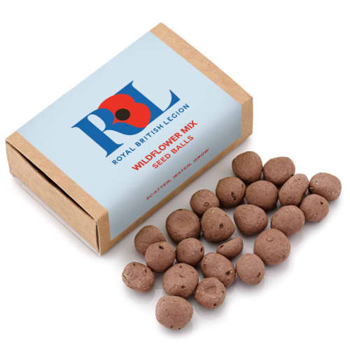 Logo branded Matchboc Seed bombs with a design from Total Merchandise - Brown