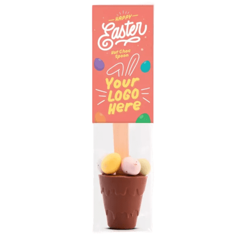 Logo branded Easter Milk Hot Chocolate Spoon with a design from Total Merchandise