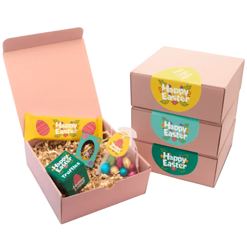 Custom-branded Easter Gift Boxes printed with your company logo from Total Merchandise