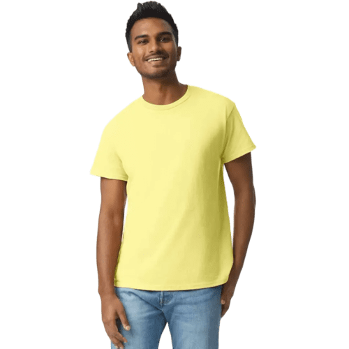 Gildan Heavyweight Ultra Cotton Coloured T-Shirt in Cornsilk