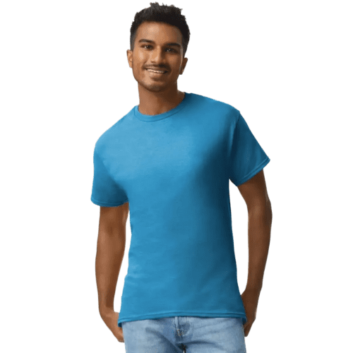 Gildan Heavyweight Ultra Cotton Coloured T-Shirt in Iris Blue