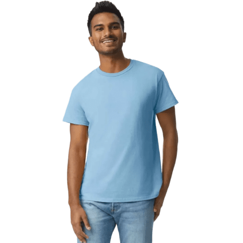 Gildan Heavyweight Ultra Cotton Coloured T-Shirt in Light Blue