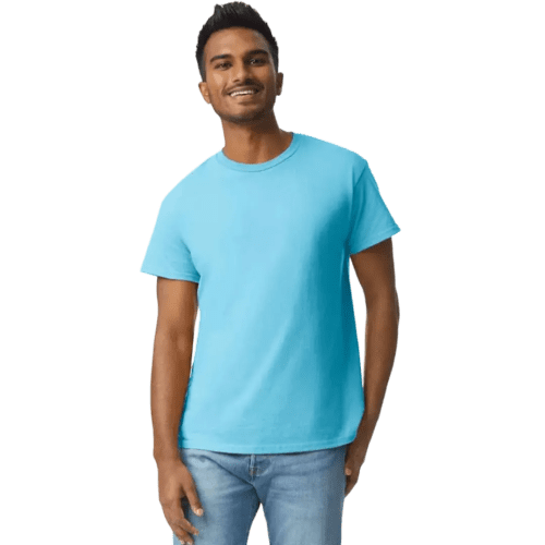 Gildan Heavyweight Ultra Cotton Coloured T-Shirt in Sky Blue