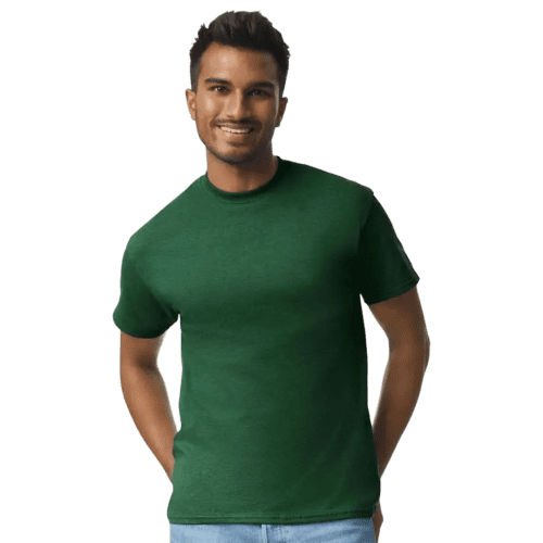 Gildan Heavyweight Ultra Cotton Coloured T-Shirt in Forest Green