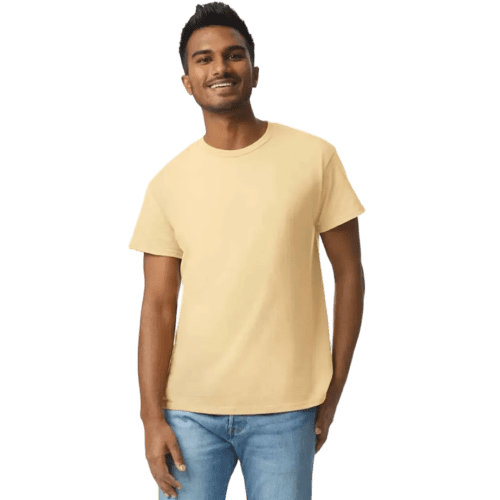 Gildan Heavyweight Ultra Cotton Coloured T-Shirt in Vegas Gold