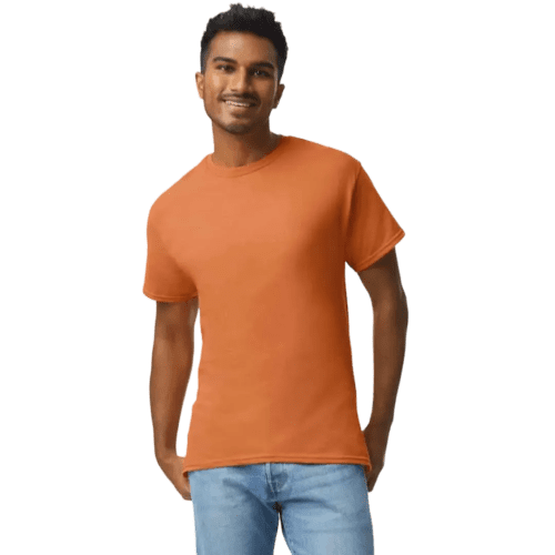 Gildan Heavyweight Ultra Cotton Coloured T-Shirt in T Orange