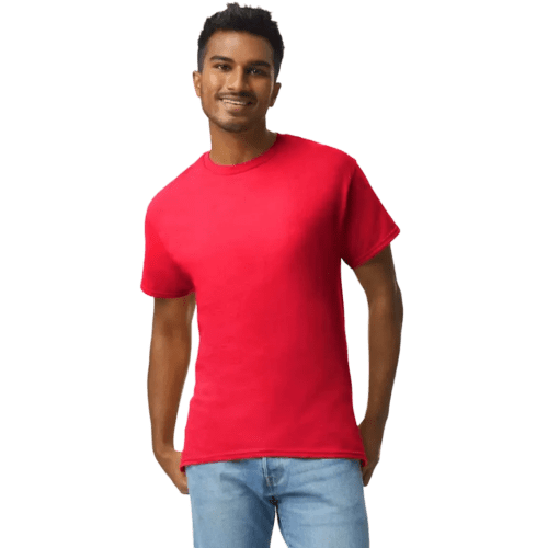 Gildan Heavyweight Ultra Cotton Coloured T-Shirt in Red