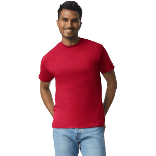 Gildan Heavyweight Ultra Cotton Coloured T-Shirt in Cherry Red