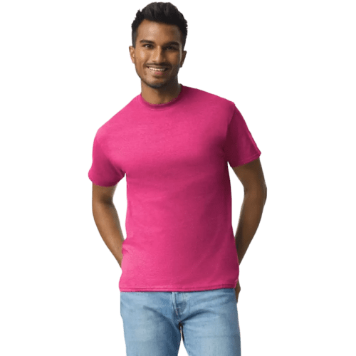 Gildan Heavyweight Ultra Cotton Coloured T-Shirt in Heliconia