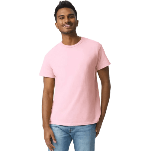 Gildan Heavyweight Ultra Cotton Coloured T-Shirt in Light Pink