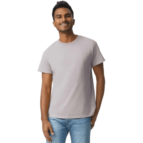 Gildan Heavyweight Ultra Cotton Coloured T-Shirt in Ice Grey
