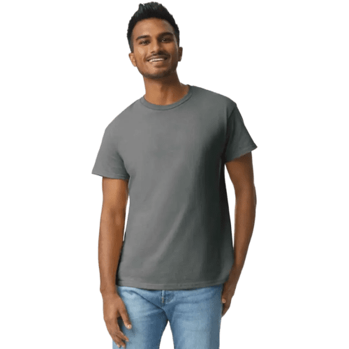 Gildan Heavyweight Ultra Cotton Coloured T-Shirt in Charcoal