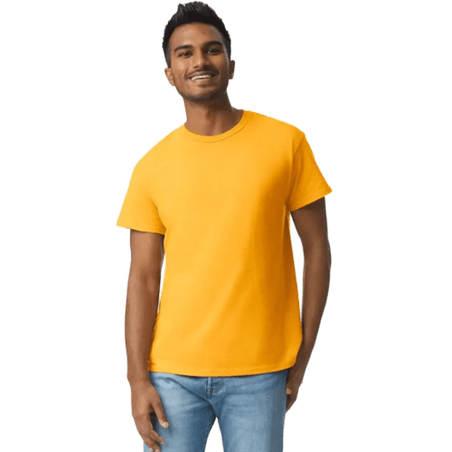 Gildan Heavyweight Ultra Cotton Coloured T-Shirt in Gold
