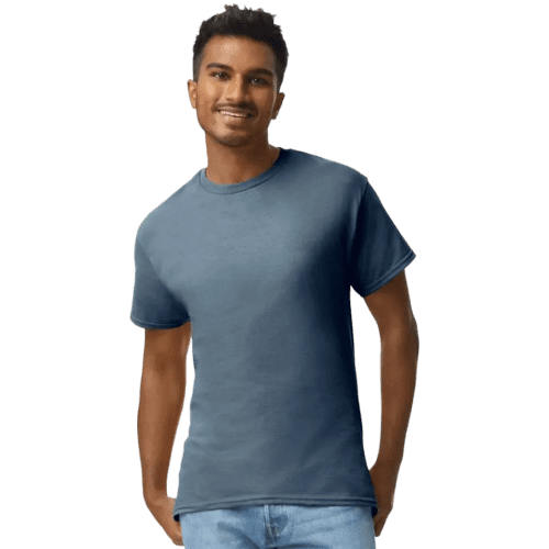 Gildan Heavyweight Ultra Cotton Coloured T-Shirt in Heather Navy