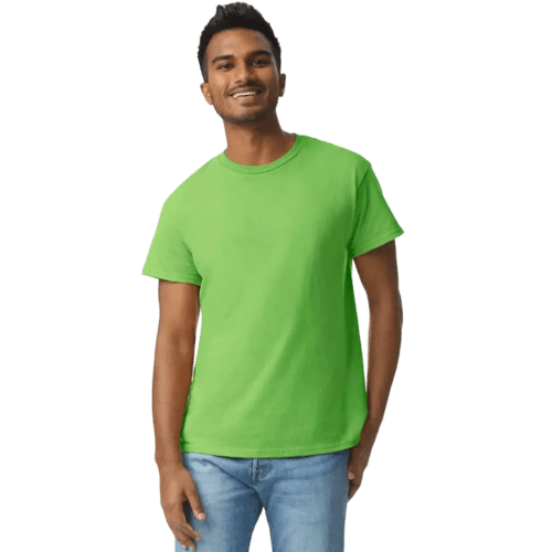 Gildan Heavyweight Ultra Cotton Coloured T-Shirt in Lime Green