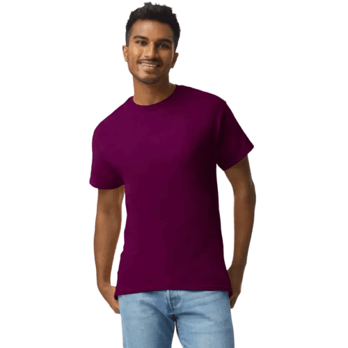 Gildan Heavyweight Ultra Cotton Coloured T-Shirt in Maroon