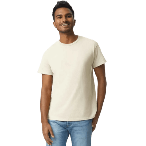 Gildan Heavyweight Ultra Cotton Coloured T-Shirt in Natural