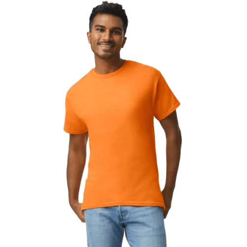 Gildan Heavyweight Ultra Cotton Coloured T-Shirt in S Orange