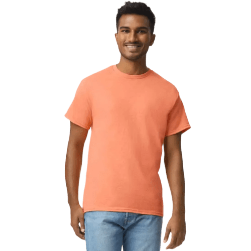 Gildan Heavyweight Ultra Cotton Coloured T-Shirt in Tangerine