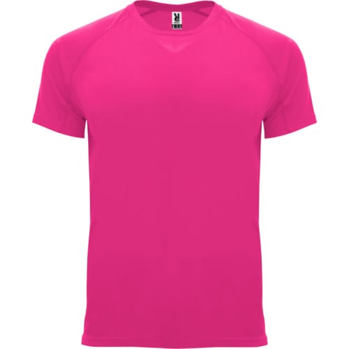 Roly Men's Sports Performance T-Shirt in Fluorescent Pink