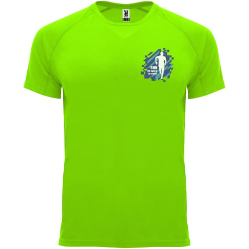Roly Men's Sports Performance T-Shirt in Fluorescent Green
