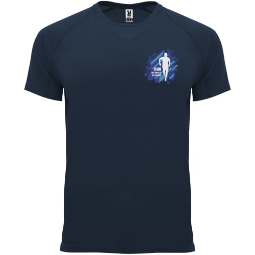 Roly Men's Sports Performance T-Shirt in Navy Blue