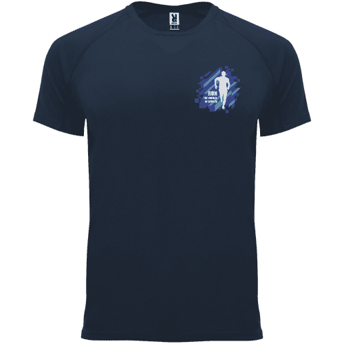 Roly Men's Sports Performance T-Shirt in Navy Blue