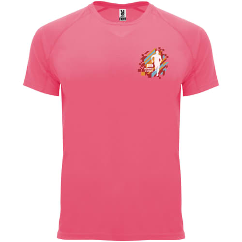 Roly Men's Sports Performance T-Shirt in Pink Lady