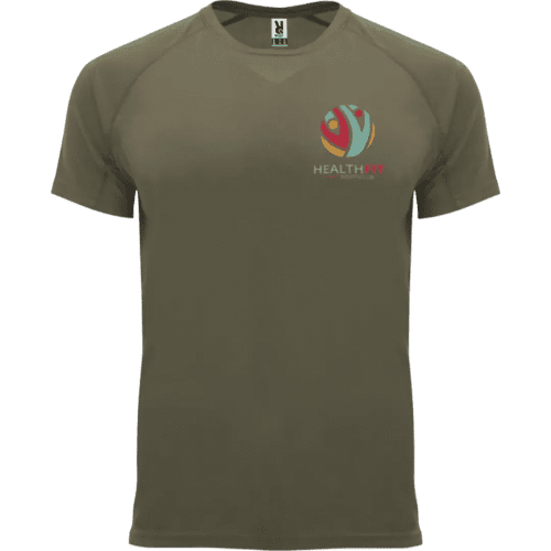 Roly Men's Sports Performance T-Shirt in Militar Green