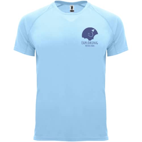 Roly Men's Sports Performance T-Shirt in Sky Blue