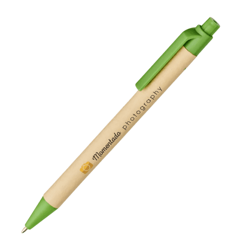 Branded Berk Recycled Carton and Corn Plastic Ballpoint Pen from Total Merchandise