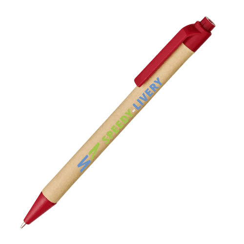 Promotional Printed Berk Recycled Carton and Corn Plastic Ballpoint Pen from Total Merchandise