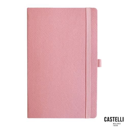 Promotional Eco Friendly Ruled Ortisei Appeel Notebooks in Pink from Total Merchandise