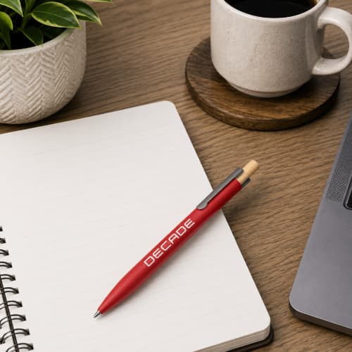 Lifestyle image of the Recycled Second Life Ballpen by Total Merchandise